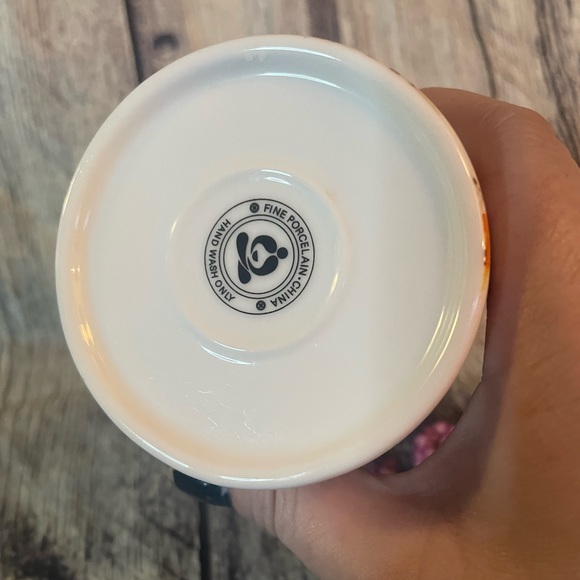 Teavana Dining Teavana Orange Cherry Blossom Porcelain Tumbler